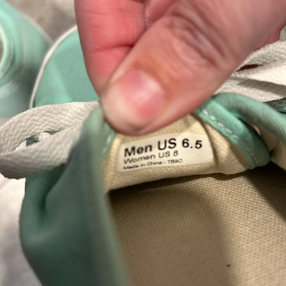 Vans Mint Green Sneakers - Women's 8 - Picture 8 of 9